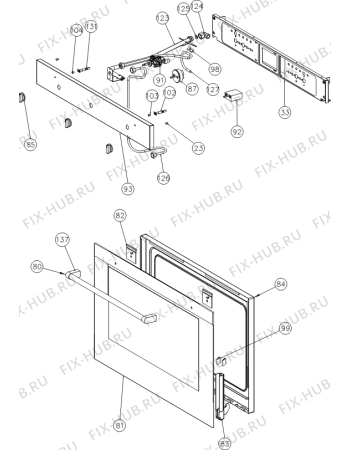 Взрыв-схема плиты (духовки) Gorenje BOG922E00FX (731225, G90S) - Схема узла 02