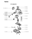 Схема №1 FP110B30/3P0 с изображением Элемент корпуса для кухонного измельчителя Tefal FS-9100018176