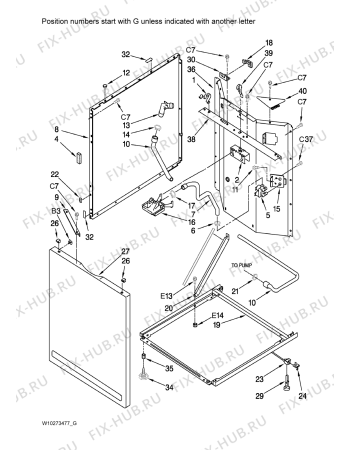 Схема №8 YMET3800TW2 с изображением Крепёж для стиралки Whirlpool 481952928189