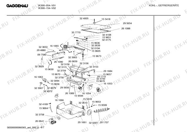 Схема №1 IK300054 с изображением Шланг для холодильной камеры Bosch 00260660