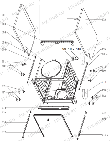 Взрыв-схема посудомоечной машины Gorenje GI63315X (481570, PMS60I) - Схема узла 03