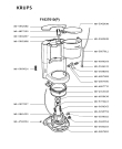 Схема №1 F1837151(P) с изображением Крышечка для электрокофеварки Krups MS-596249K