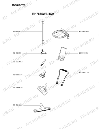 Схема №2 RH7665IA/4Q0 с изображением Вентиль для электропылесоса Rowenta RS-RH5118