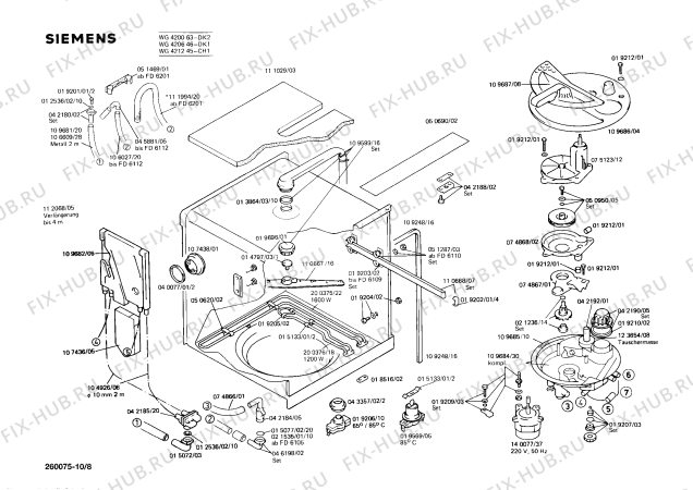 Схема №6 WG4218 с изображением Переключатель для посудомойки Siemens 00051593