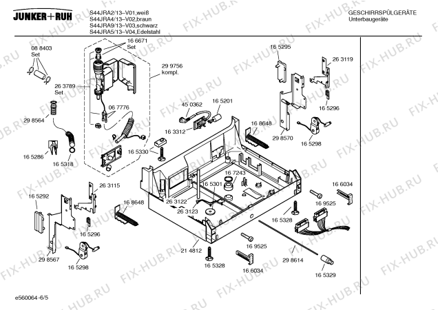 Схема №2 S44JRA2 с изображением Инструкция по эксплуатации для посудомойки Bosch 00523547