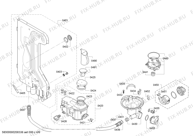 Схема №5 SN636X00GH suisse series с изображением Набор кнопок для посудомойки Siemens 10002615