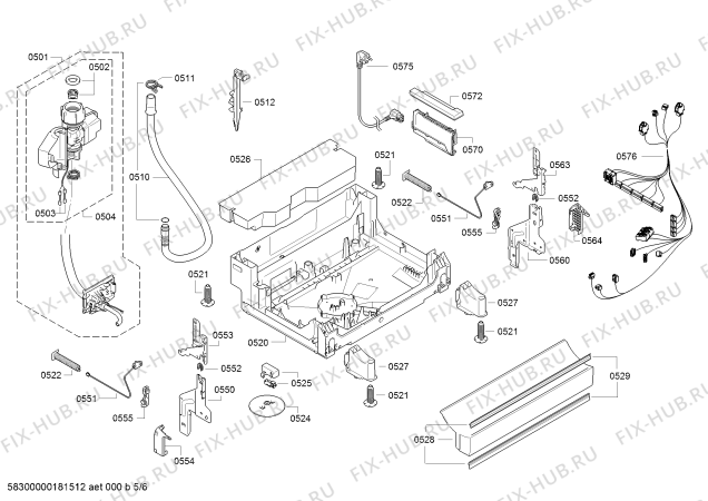 Схема №3 SMS86P12DE, Exclusiv, Made in Germany с изображением Инструкция по эксплуатации для посудомоечной машины Bosch 00786061