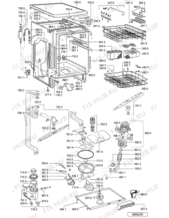 Схема №1 GSF 2956 SW с изображением Регулятор для посудомоечной машины Whirlpool 481241028877