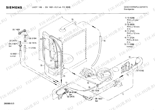 Схема №2 SN1400 с изображением Переключатель для посудомоечной машины Siemens 00055643