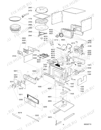 Схема №1 EMCHS 6244 IN с изображением Панель управления для свч печи Whirlpool 480120101432