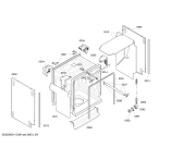 Схема №1 SE5GNG5 с изображением Передняя панель для электропосудомоечной машины Bosch 00447395