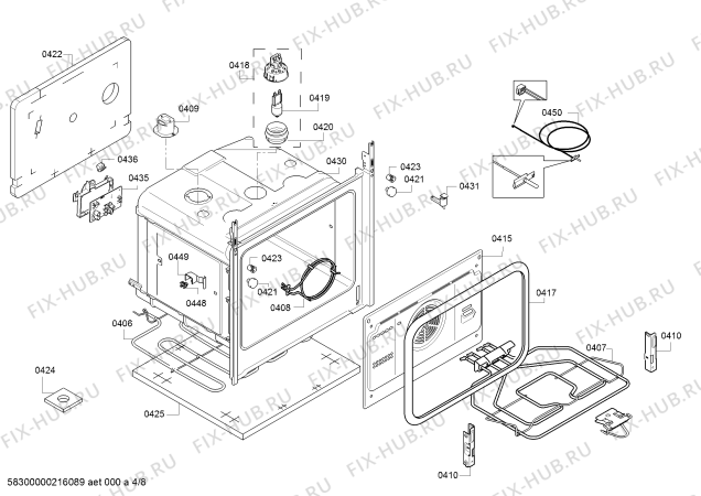 Схема №1 HLT59E020U с изображением Стеклокерамика для плиты (духовки) Bosch 00717586