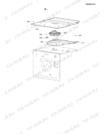 Схема №5 BTG 8563 IN с изображением Панель для плиты (духовки) Whirlpool 482000023987