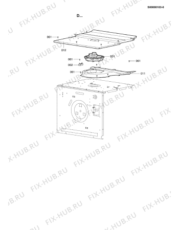 Схема №5 BTG 8563 IN с изображением Дверка для духового шкафа Whirlpool 482000023991