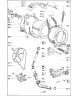 Схема №1 WA 120/WS-I с изображением Пружина бака для стиралки Whirlpool 481249258027