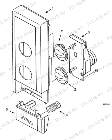 Взрыв-схема микроволновой печи Husqvarna Electrolux QN2070 - Схема узла H40 Panel, users manual  D