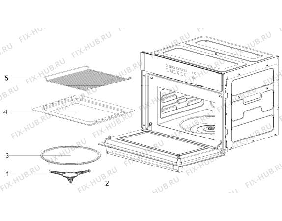 Взрыв-схема микроволновой печи Gorenje BOC5322AX (349633, BT32CF2) - Схема узла 11