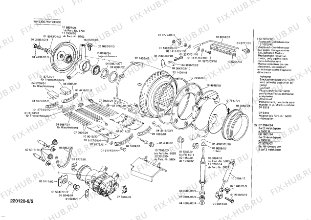 Схема №3 WV930030 с изображением Переключатель для стиралки Siemens 00041039