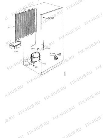 Взрыв-схема холодильника Zanussi IK253-3Z-2T - Схема узла Functional parts