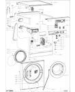 Схема №2 FWG81484WE NL с изображением Шланг для стиральной машины Whirlpool 481010935516