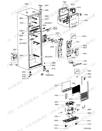 Схема №2 KDNA 4300/IN с изображением Сенсорная панель для холодильника Whirlpool 481221848109
