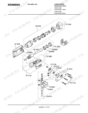 Схема №11 FA144R4 с изображением Прижимной валик для видеоэлектроники Siemens 00791233