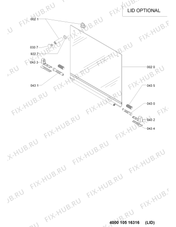 Схема №1 TGW 5465/PT с изображением Втулка для духового шкафа Whirlpool 481010458999