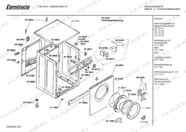 Схема №4 CW33310 CW3331 с изображением Панель управления для стиральной машины Bosch 00277827
