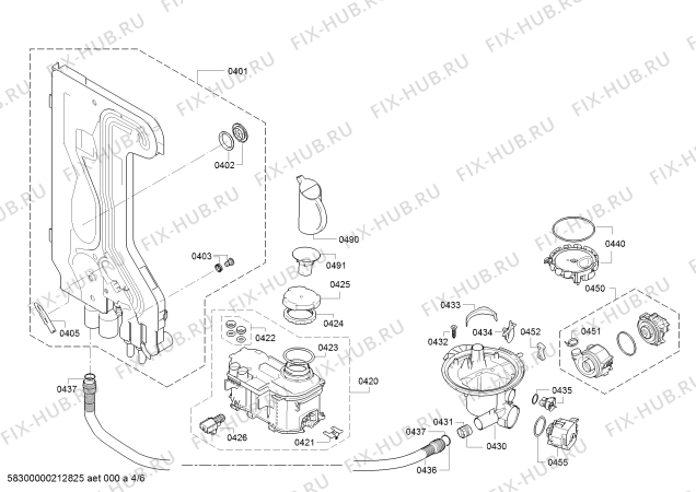 Схема №4 JS04IN50C с изображением Передняя панель для посудомойки Bosch 11027840
