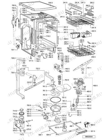 Схема №2 GSFP 5586 WS с изображением Обшивка для посудомоечной машины Whirlpool 481245371634