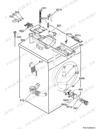 Взрыв-схема стиральной машины Zanussi ZWD9166W - Схема узла Hydraulic System 272