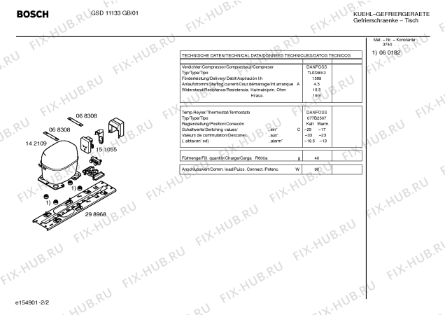 Схема №2 GSD11133GB с изображением Емкость для заморозки для холодильника Bosch 00470812