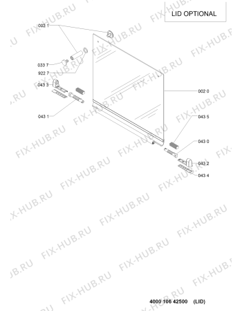 Схема №1 GMF7522IXL с изображением Холдер для электропечи Whirlpool 481010642005