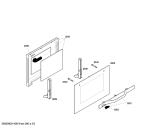 Схема №3 4HB413B Horno lynx indp.blanco convenc.mt с изображением Внешняя дверь для плиты (духовки) Bosch 00675409