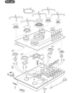 Схема №1 DEGH70BGX1 с изображением Керамическая поверхность для духового шкафа DELONGHI 032G7017