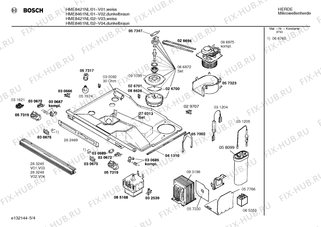 Схема №4 HME8421NL с изображением Кнопка для микроволновки Bosch 00151354