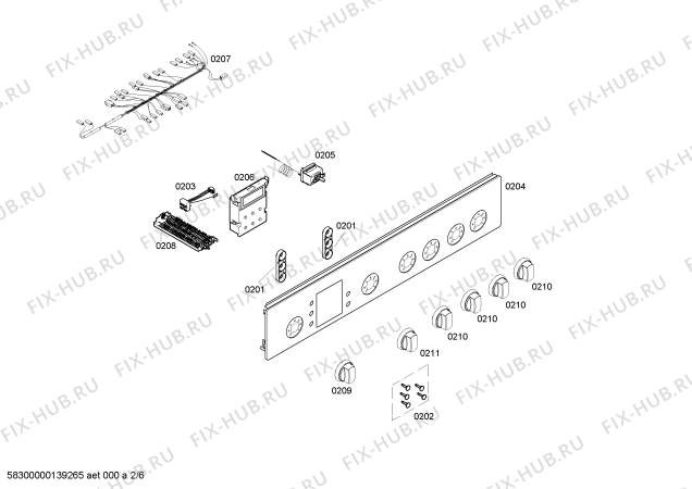 Схема №3 HSV746055T с изображением Кабель для духового шкафа Bosch 00644636