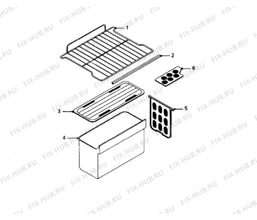 Взрыв-схема холодильника Electrolux ER1140T - Схема узла Furniture