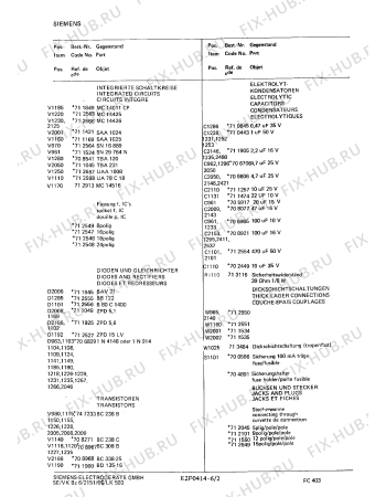 Взрыв-схема телевизора Siemens FC403 - Схема узла 02