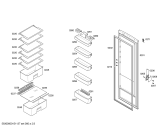 Схема №1 3FCB1620 с изображением Дверь для холодильника Bosch 00710081