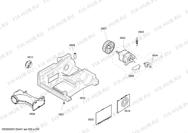 Схема №3 4SE71400A se-7140 с изображением Крышка для электросушки Bosch 00643454