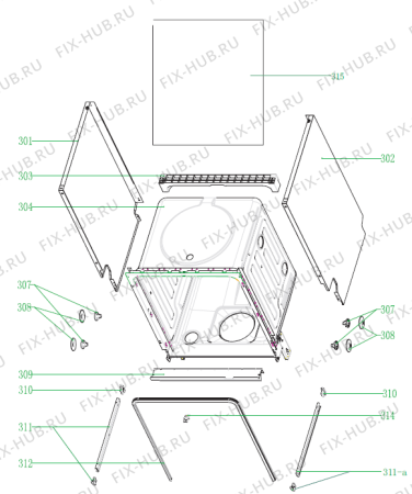 Взрыв-схема посудомоечной машины Gorenje MGV5121 (497415) - Схема узла 03