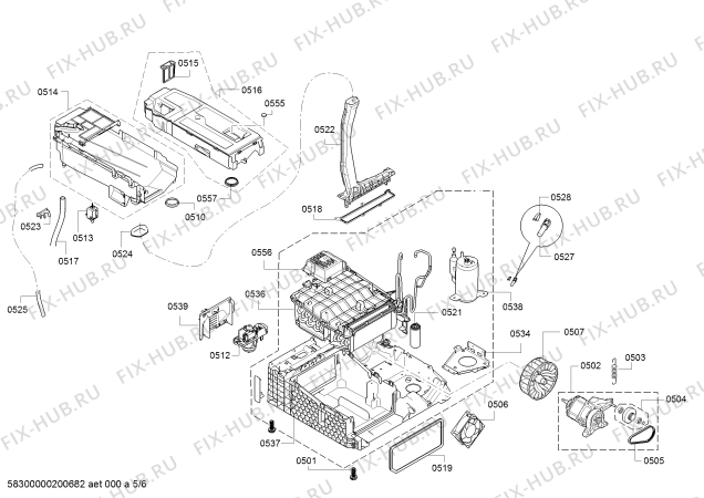 Схема №3 WT47W5E1 с изображением Панель управления для сушилки Siemens 11010542