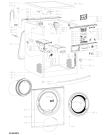 Схема №1 WAE 83400 с изображением Обшивка для стиралки Whirlpool 481010819422