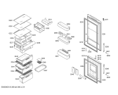 Схема №2 3KFB7615 с изображением Дверь морозильной камеры для холодильной камеры Bosch 00680145