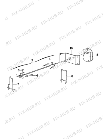 Взрыв-схема плиты (духовки) Electrolux EK6465/1 - Схема узла Accessories