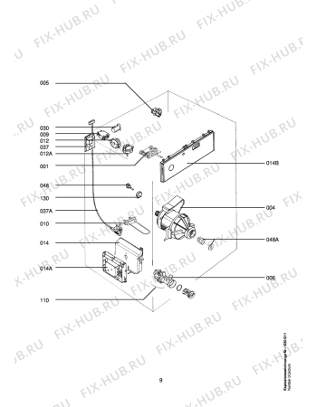Взрыв-схема стиральной машины Aeg LAV86620-W - Схема узла Electrical equipment