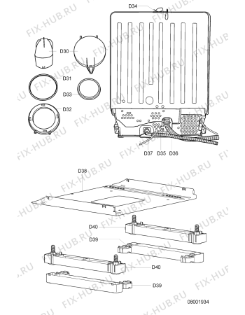 Схема №4 GSX 6966 G с изображением Блок управления для посудомойки Whirlpool 481244010405