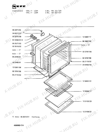 Схема №2 195304266 1036.51CSM с изображением Уплотнитель для духового шкафа Bosch 00018987