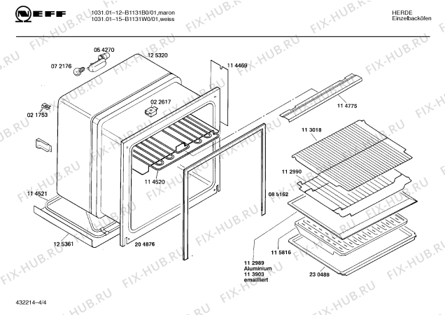 Схема №3 B1131W0 10310115 с изображением Панель для плиты (духовки) Bosch 00282958